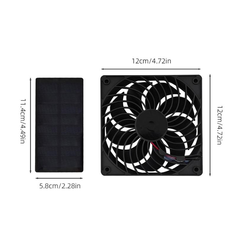 Portable 0.8W 4V Solars Fan for Efficient Ventilation Quick Setups High Performances Air Circulation Cooling Solution