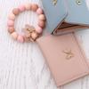 Boho Style Butterfly Wristlet Wallet Keychain Butterfly Charm Bangle Wallet Keychain  Cards Storage