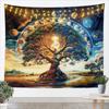 Dramatic Storm Tornado Tapestry Wall Hanging Decor Sky Weather Lightning Art Moody Cloudscape Decor for Living Room Home Accent
