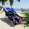 Demon Slayer Anime Print Beach Towel, Large Soft Quick Dry Towel for Beach Camping Swimming