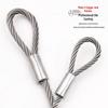 Rust-Proof, Wear-Resistant Steel Wire Rope with Aluminum Head - High Load-Bearing, Corrosion-Resistant, Thickened for Outdoor Industrial Safety