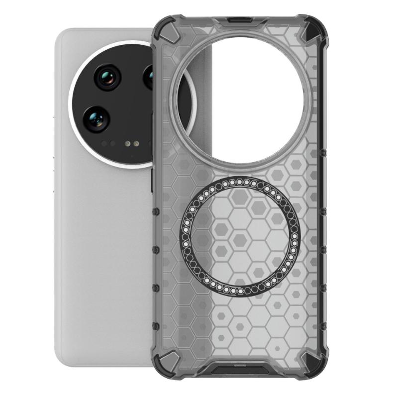 

Для Xiaomi 14 Ultra 5g Магнитное кольцо задняя крышка телефона чехол Magsafe кольцо беспроводная зарядка объектив защита противоударные чехлы CHINA&For Xiaomi 14 Ultra серый