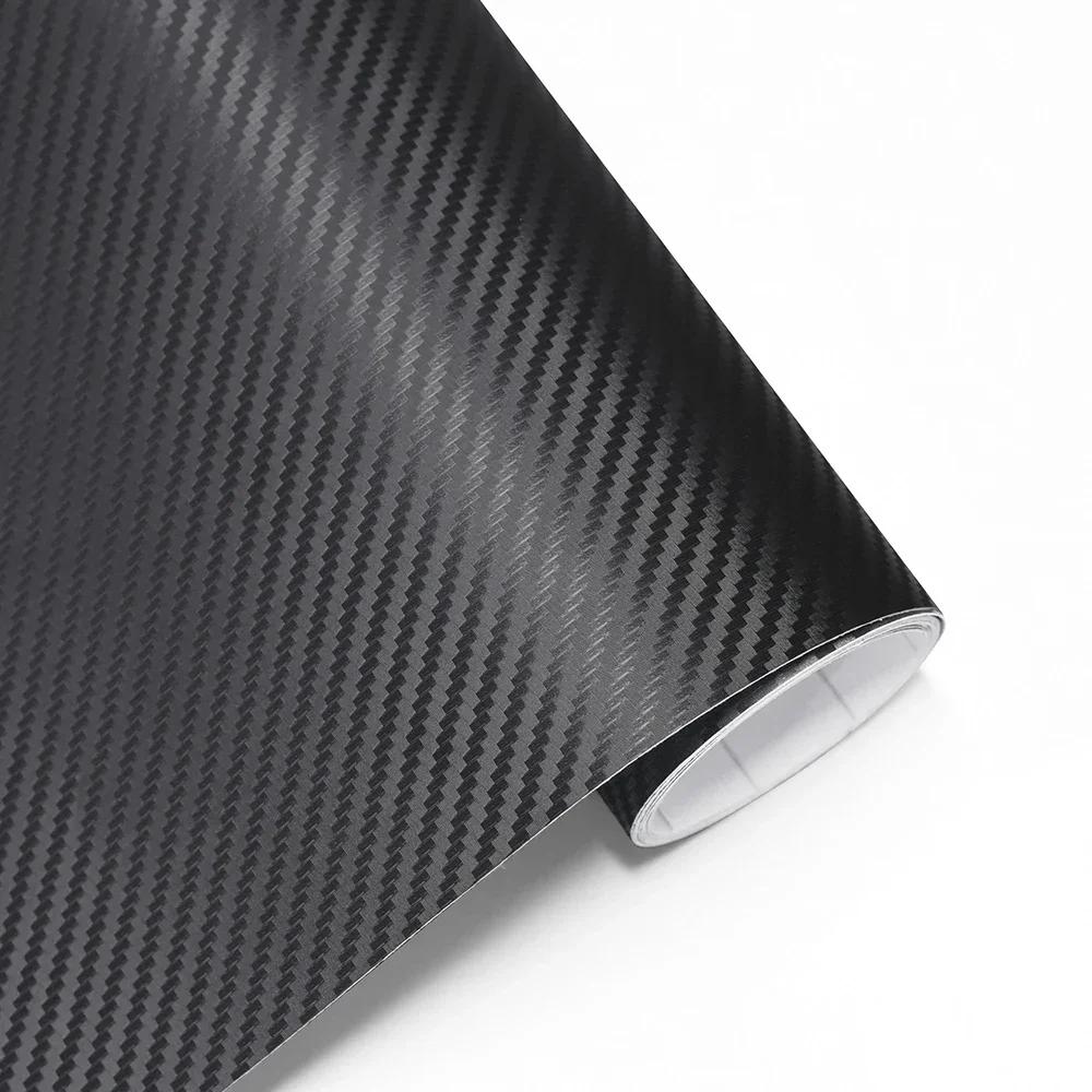 

Car Vinyl Wrap Decal 3D Carbon Fiber Texture Matte Black Films Car Vehicle Interior Motorcycle Body Exterior Modified Decor 0.5x3m углеродного волокна черного