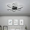 Black Gold Modern LED Chandelier Lighting Bedroom Dining Living Room Study Loft Hall Ceiling Chandelier Aluminum Acrylic Lamp