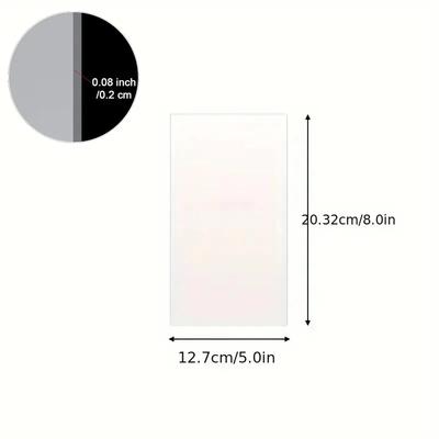 Transparent Acrylic Cake Scraper with Ergonomic Handle Rectangular Baking Tool for Frosting Buttercream Dough Cleaning Kitchen