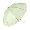 Francfranc Sheer Frill Long Rain Automatic Opening Umbrella, Umbrella, 61cm, Green, Umbrella, One-Touch