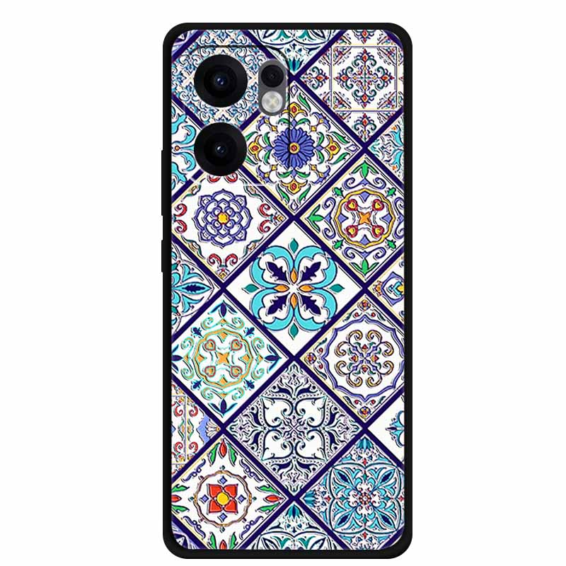 3D Emboss Case For OPPO Reno 13F 14F Case 13 14 F Coque Flowers Silicone Soft Back Cover For OPPO Reno 13 Pro A38 A18 Phone Case