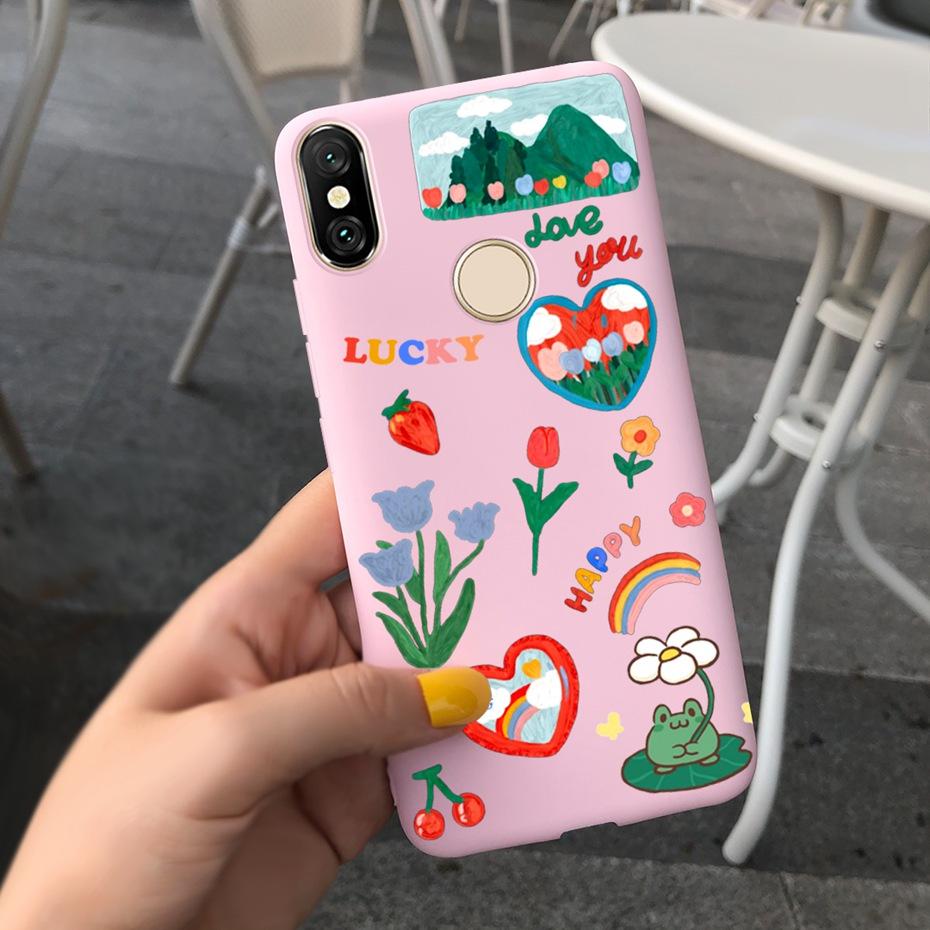 Phone Case For Xiaomi Redmi S2 (Redmi Y2) Lovely Pattern Macaroon Silicone Soft Cover Cases For RedmiS2 S 2 Y2 Fundas