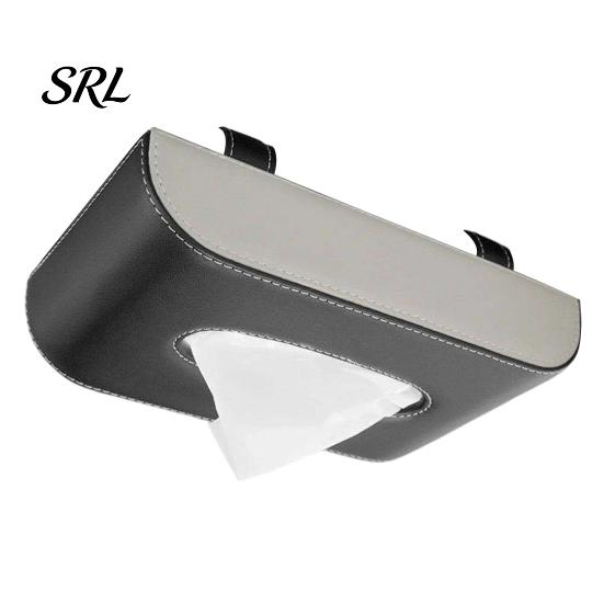 Car Tissue Holder for Dashboard Box, Sun Visor Type Block Hanging Container, Towel Napkin Holder, Easy Clean Paper Rack Organizer, Stable Dispenser
