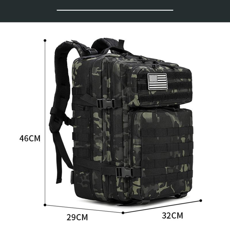 Large Capacity Backpack Mountaineering Sports Backpack Camouflage Backpack Camping Hiking Outdoor Mountaineering Bag