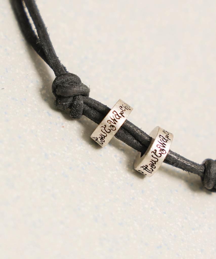 Towtow Archive Monda Leather Bracelet Black