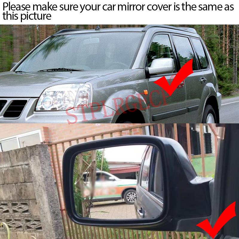 Stplrgecp Passenger Side Driver Side Left or Right Door Side Heated Wing Mirror Glass Lens for Nissan X-Trail T30 2001-2007