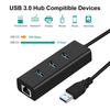 3 Ports Usb 3.0 Gigabit Ethernet Lan Rj45 Network Adapter Hub To 1000Mbps