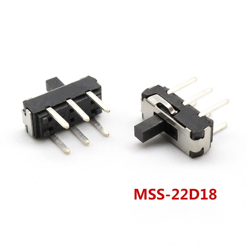 10PCS Mini Slide Switch DIP PCB Toggle Switch SPST SPDT 2/3 Pin Tactile Switch for Electronic Projects