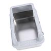 Stainless Steel Litter Box with Pedal Anti Splashing Enclosed Extra Large Cat Litter Box for Large Cats