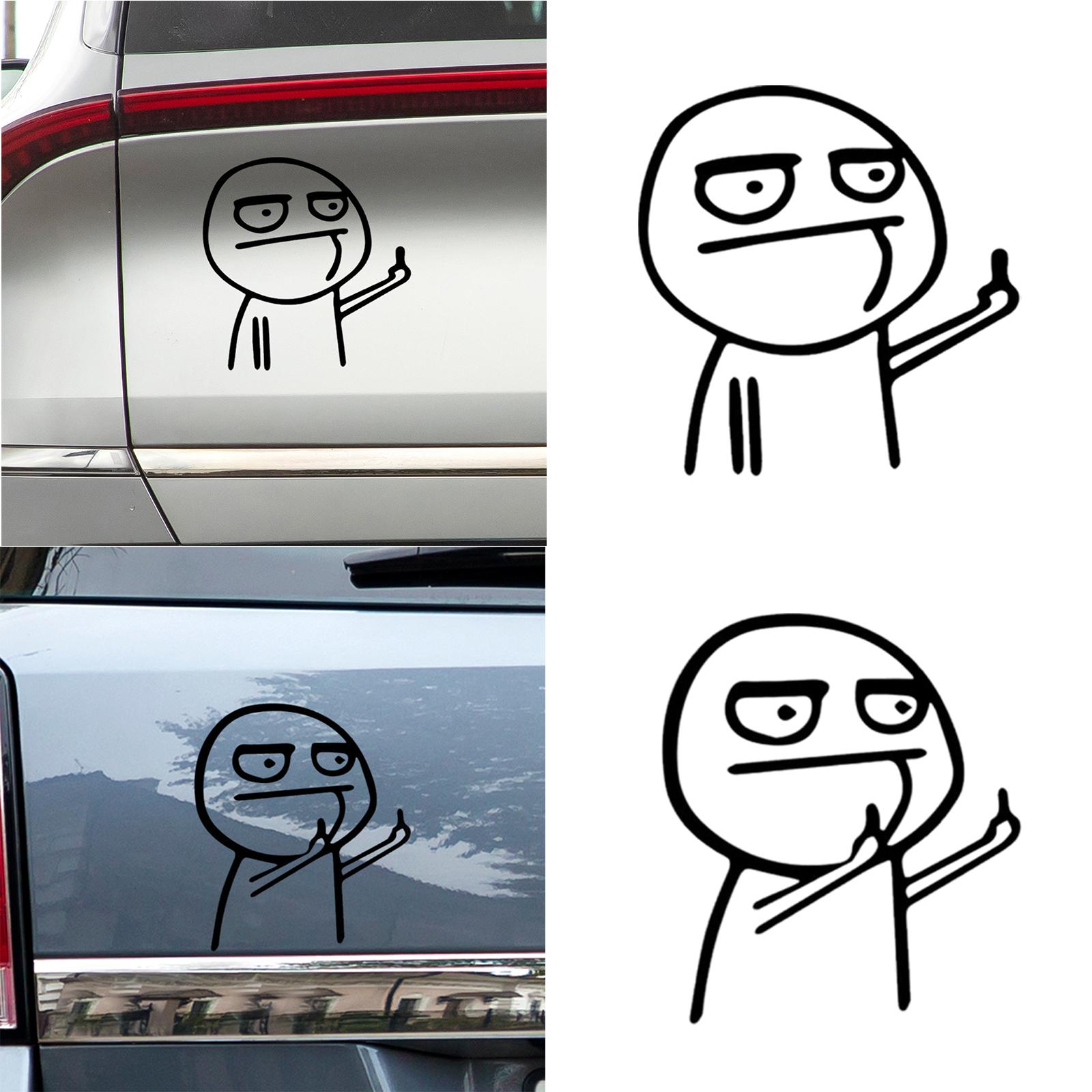 

Funny Meme Car Sticker Waterproof PET Cartoon Vinyl Decal Decoration for Motorcycle Bumper Window Laptop Accessories B