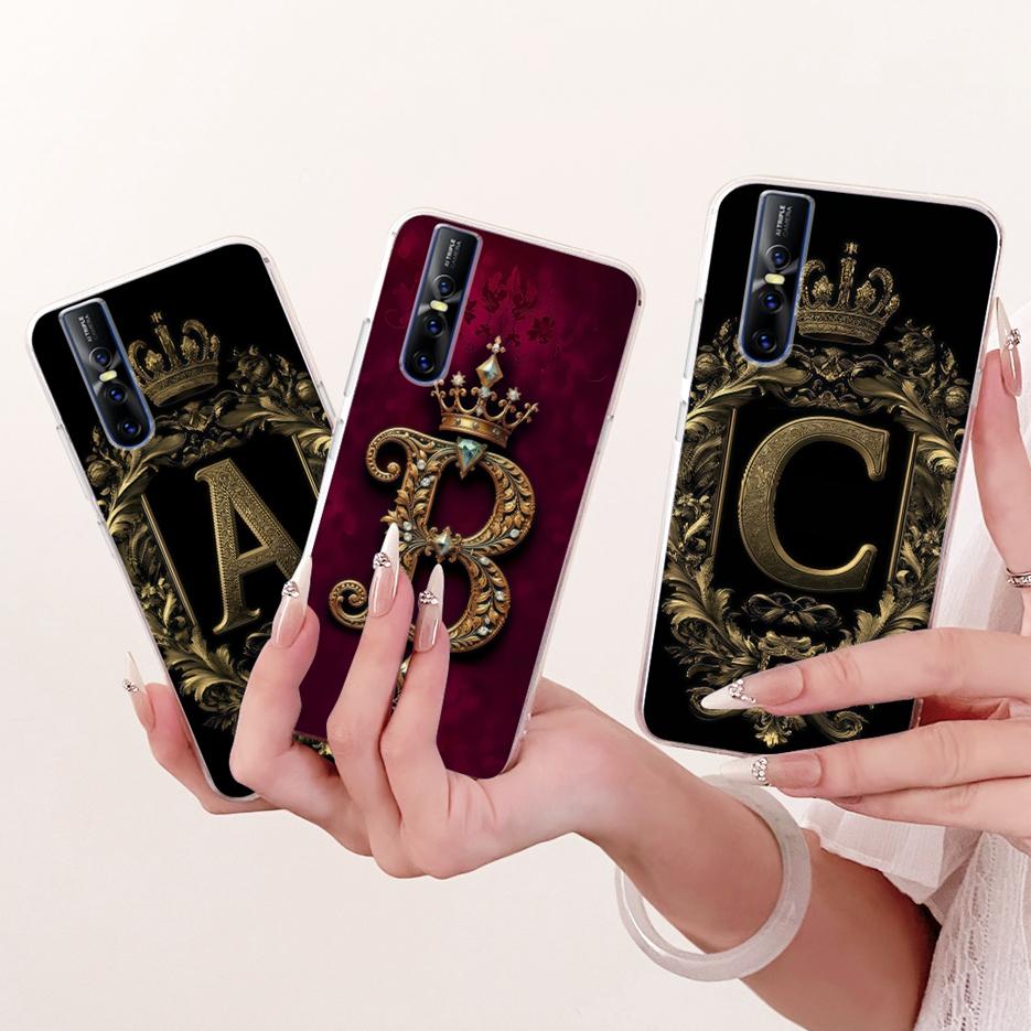 For Vivo V15 Pro Case 1818 Luxury Crown Letters Cover Soft Silicone Phone Case For Vivo V15 V 15 VivoV15 Pro V15Pro Fundas Coque