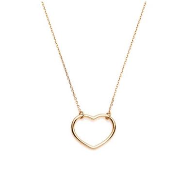 [N2869] - Gold Plated 'Love' Necklace - 20x15 Mm