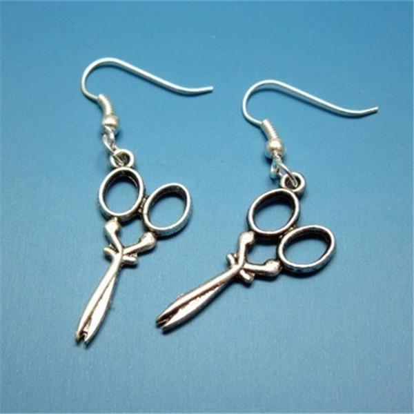 

Серьги-ножницы Парикмахер Портной Панк-рок Готические серьги Рокабилли Необычные украшения
