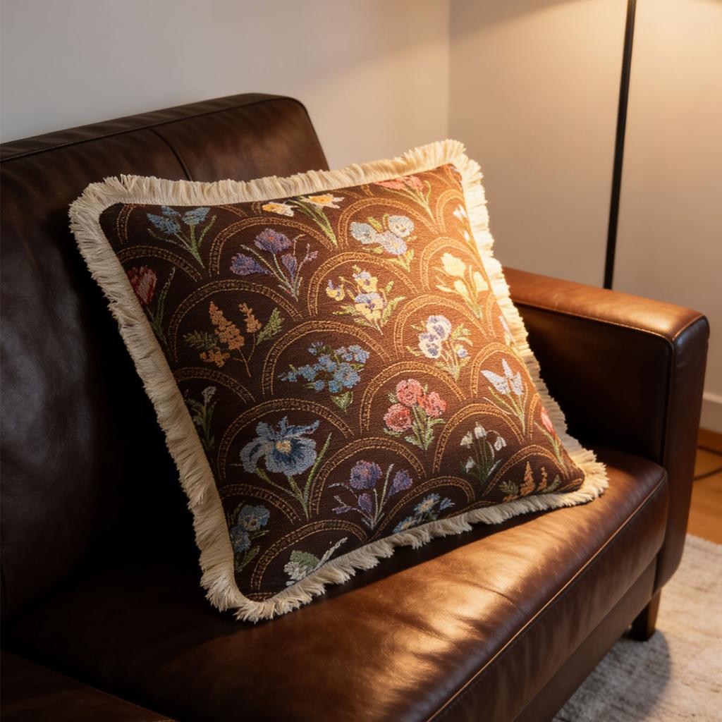 Washable Modern Farmhouse Couch Sofa Living Room Outdoor Cushion Decorative Tassel Couch Throw Pillow Covers