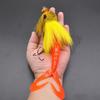 Tear Resistant Fishing Baits Realistic Appearance Soft Lures with Furry Exterior Strong Construction For Extended Use