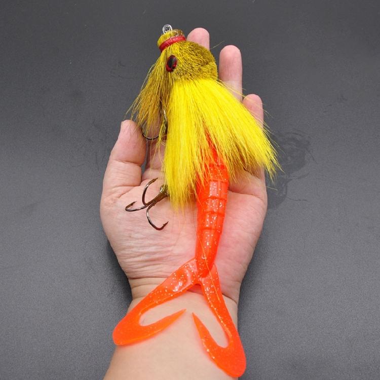 Tear Resistant Fishing Baits Realistic Appearance Soft Lures with Furry Exterior Strong Construction For Extended Use
