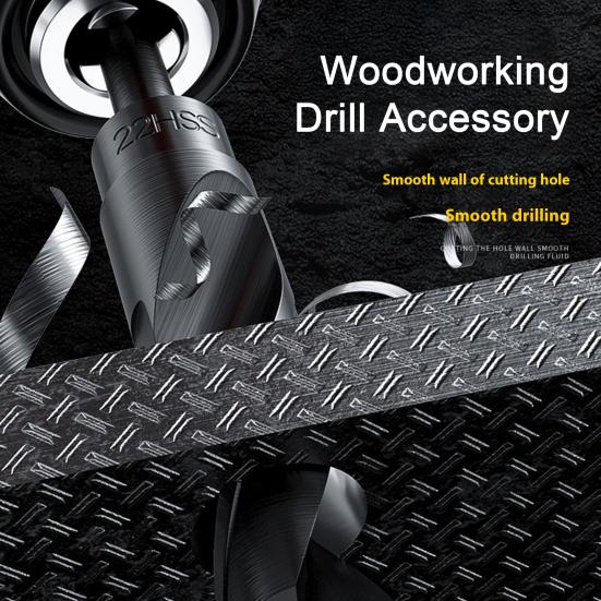 Drill Bit 118-Degree Point Angle Wear-Resistant Rust-proof Widely Used High Speed Steel DIY Drill Bit Woodworking Tool