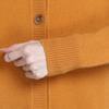 Hengyuanxiang Women's Pure Wool Thick V-Neck Cardigan