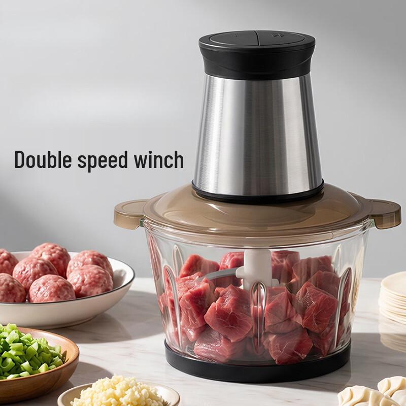 ZISIZ 3L Electric Meat Grinder & Food Chopper