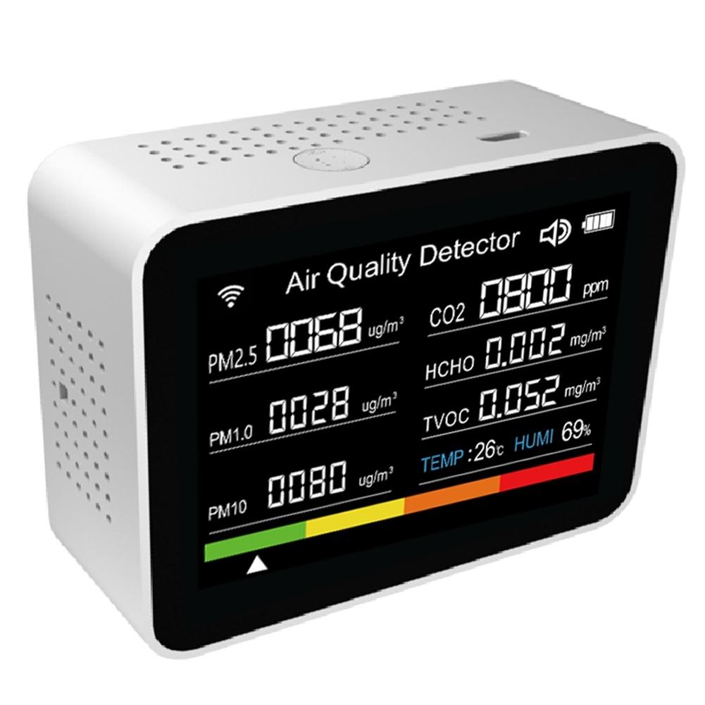 13 In 1 Air Quality Monitor CO2 Meter Temperature&Humidity Tester TVOC PM2.5
