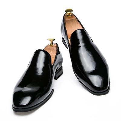 Patent Leather Man Loafers Slip-On Luxury Leather Spring Men Casual Shoes Outdoor Flat Business Shoes Men Trend Loafers