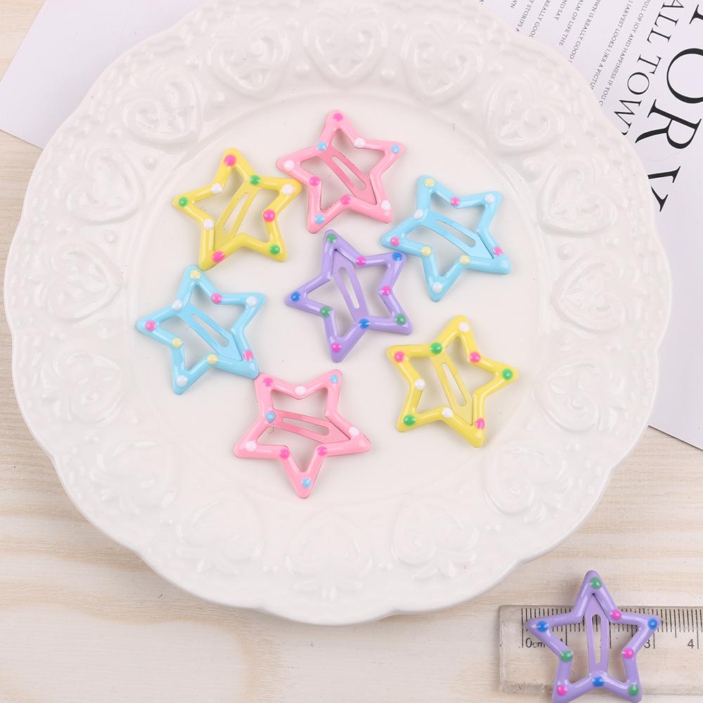 Korean Y2K Silver Star Hairpin - Versatile Metal Five-Pointed Star BB Clip Accessory