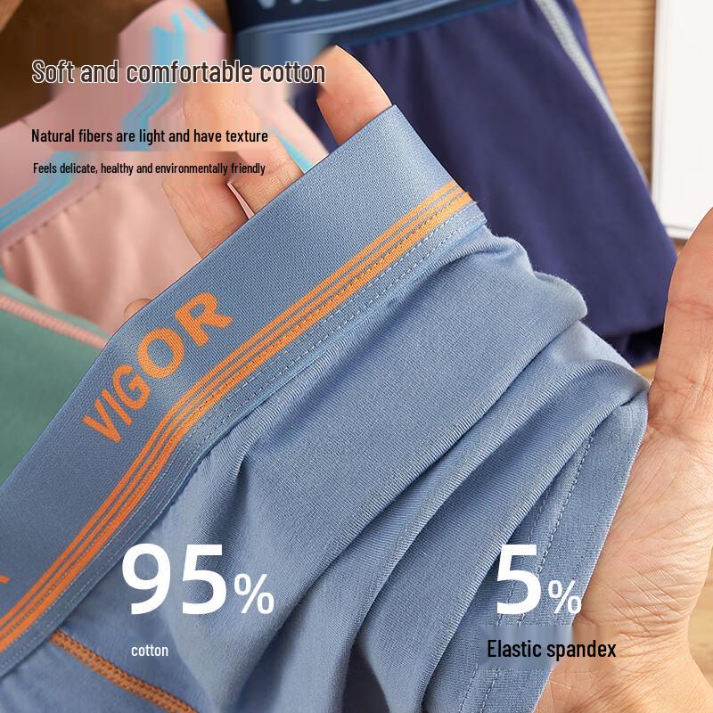 Teen Boys' Pure Cotton Antibacterial Boxer Briefs 4-Pack