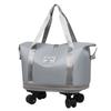 Travel Luggage Bag Trolley Bag with Wheels Waterproof Expandable Overnight Bag Portable Collapsible Weekender Bag for Travel Shopping Gym
