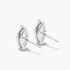 Marquise Lab Grown Diamond Push Back Stud Earrings, EF Color, VS Clarity