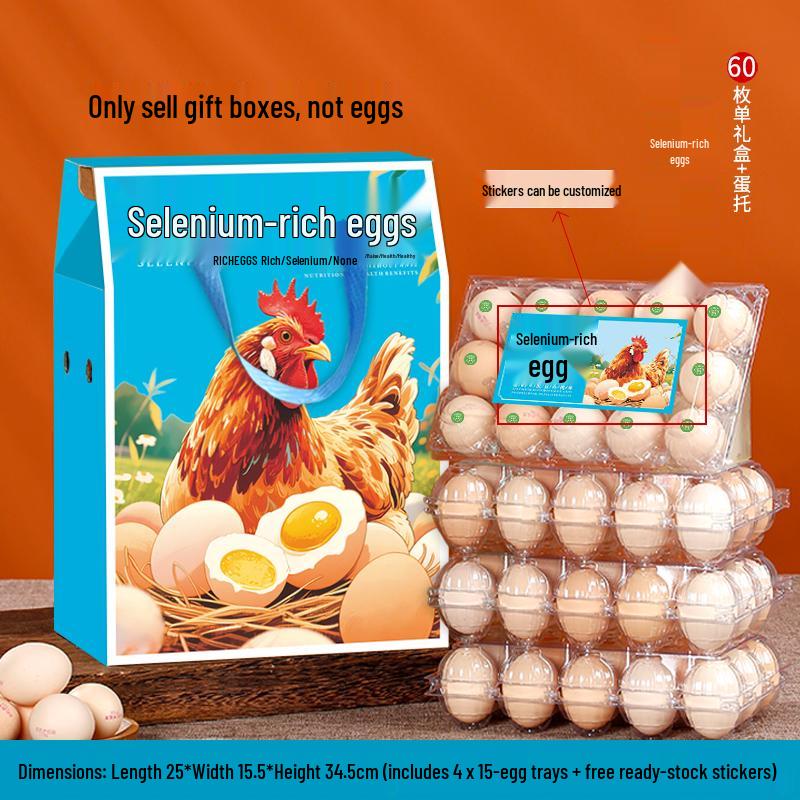 Eco-Friendly Custom Egg Gift Box - Holds 30/60 Eggs