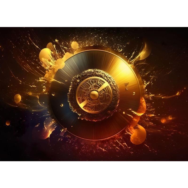 Colorful Symphony Guitar Canvas Painting Musical Inspiration Poster Print Wall Art for Living Room Home Decor Frameless Gifts