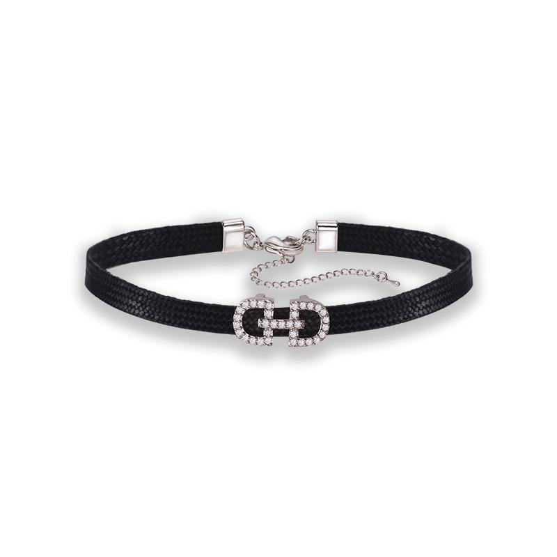Korean Black Choker Necklace for Women - Fresh Clavicle Chain, Short Neckband Jewelry