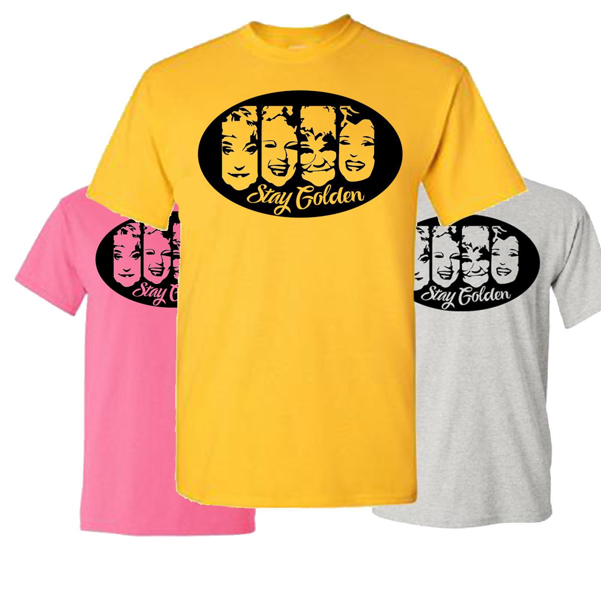 Golden Girls T-shirt Stay Golden Vintage 80s TV Show Sophia Dorothy Rose Blanche L