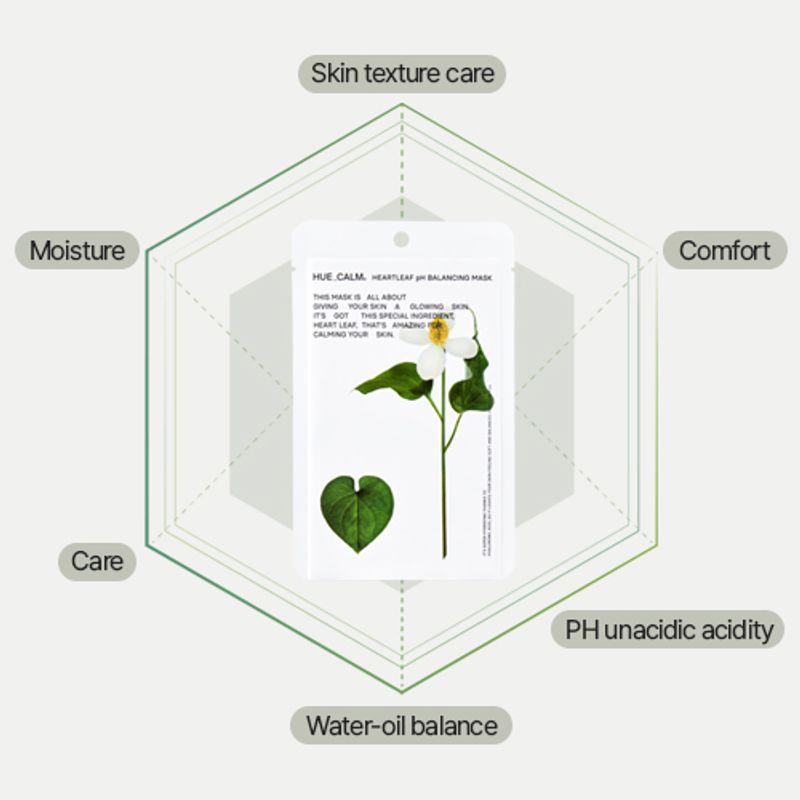 huecalm Herzblatt PH-Ausgleichende Maske (1ea)
