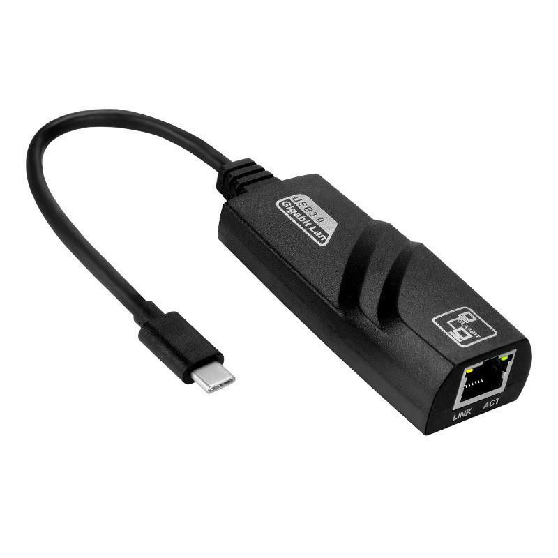 

Type-C/USB to RJ45 Gigabit Network Adapter - 10/100/1000M, Driver-Free