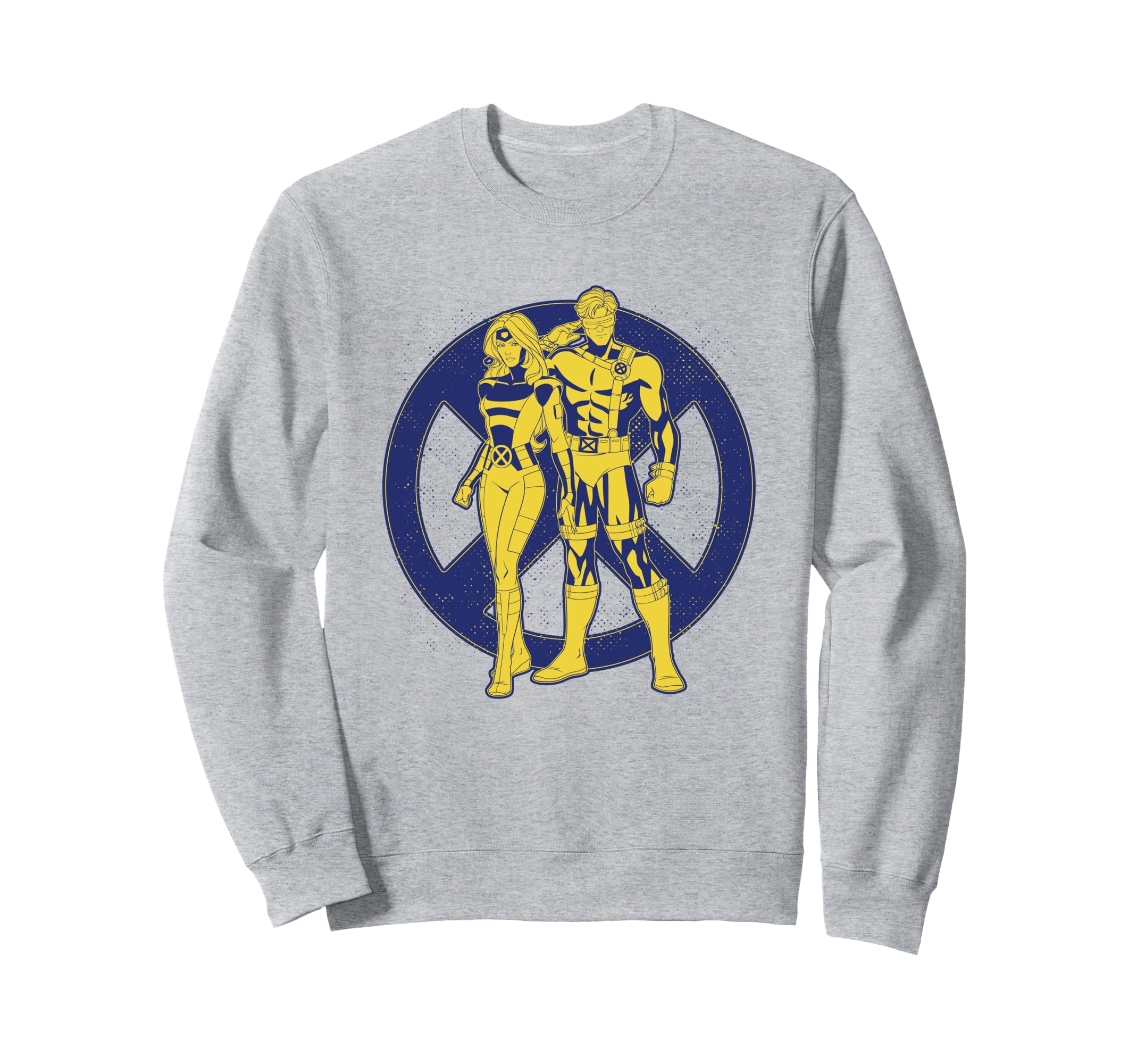 

Винтажный свитшот с двойным логотипом Marvel X-Men 97 Джин Грей и Циклоп