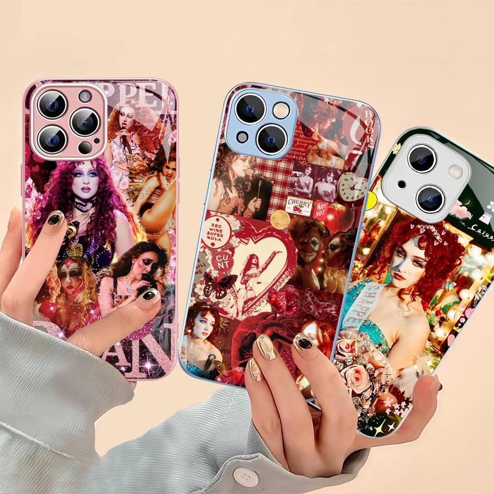 Popular Singer C-Chappell R-Roan Tempered Glass For Iphone 14 13 12 11 Pro Mini XS MAX 14Plus X XS XR Cover