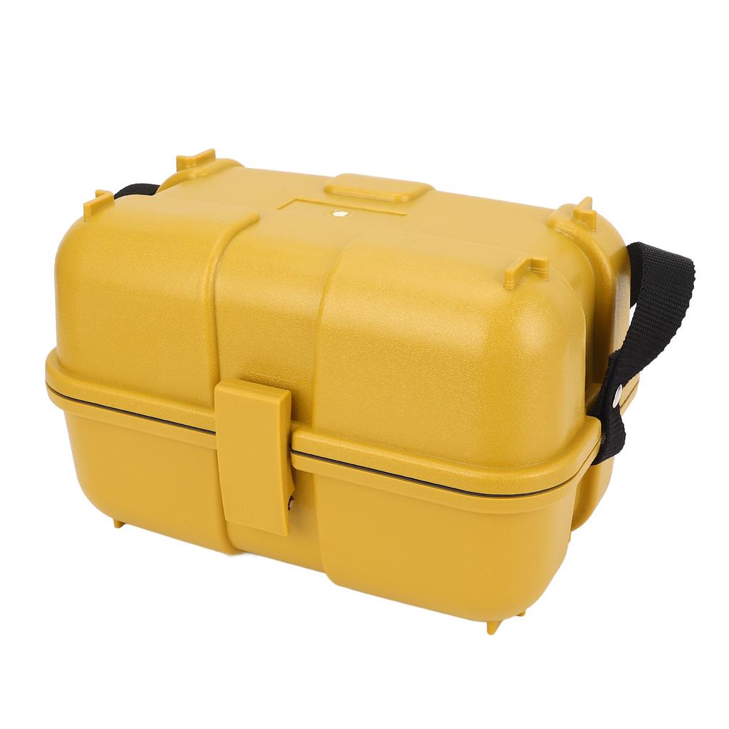 Surveying Level Case Leveling Instrument Case Single Lock Plastic Total Station Level Storage Box for Surveying Equipment Yellow