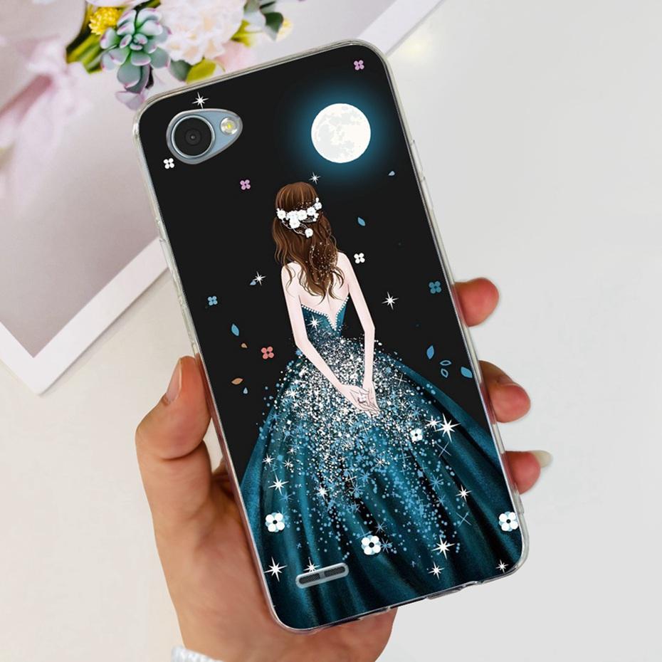 For LG Q6 Q6a Q6+ M700 X600K X600L X600S Cute Flower Cat Painted Phone Case For LG Q6 Plus Q 6 Alpha Soft Silicone TPU Cases