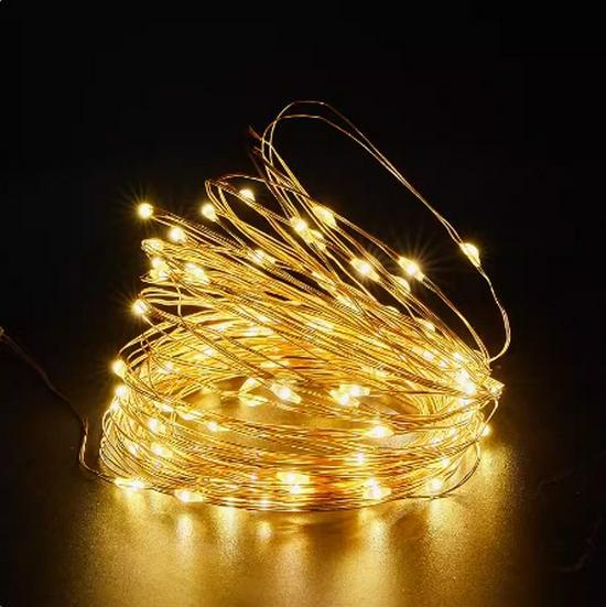 

Светодиодные гирлянды на солнечных батареях из медной проволоки, уличные водонепроницаемые декоративные светильники для создания атмосферы в виде звездного неба. 3m 30 LEDs - Battery Box