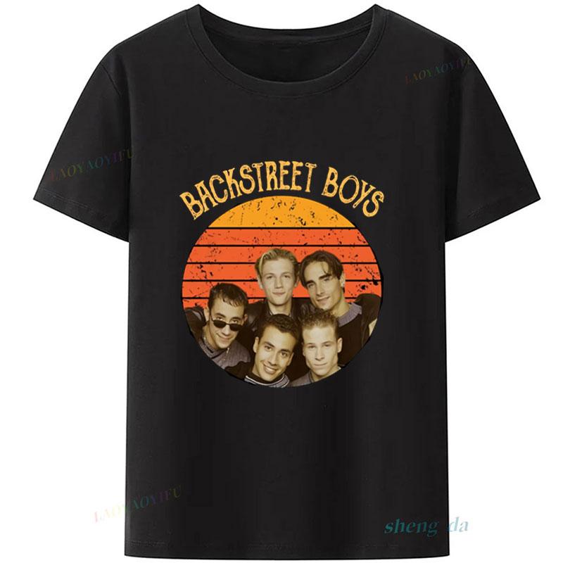 Backstreet Boys 90S Vintage Rock Band Graphics TShirts Unisex Clothes Retro Punk Tee Official Tee Cheap Polyester Unisex TShirt