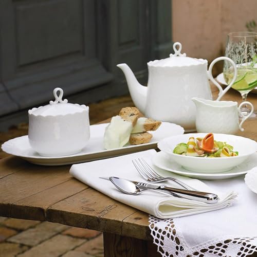 NARUMI Milk Pitcher/Creamer, Silky White, 130cc, White, Cute Relief Design, Microwaveable, Dishwasher Safe, Gift Boxed, 9968-4263P