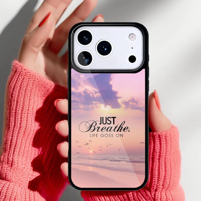 Life Goes On Phone Case for iPhone 17 16 15 14 13 Pro Max Back Cover for 12 11 Pro Coque