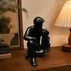 3D Printed Dog Figurine Cute Canine Statues Crafts Desktop Use Boy And Dog Statues  Home Decoration